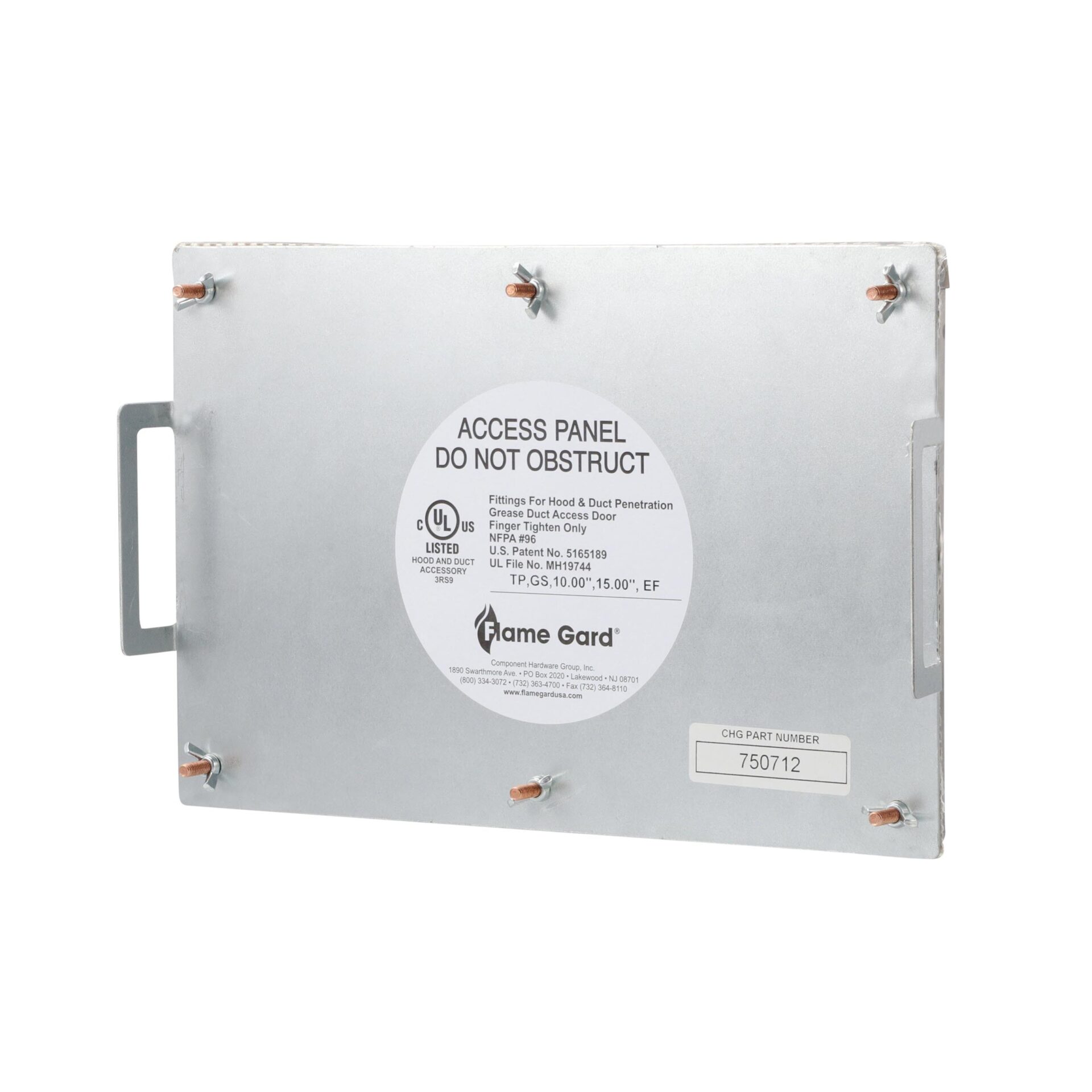 7" x 12" Flat Grease Duct Access Door - Image 5